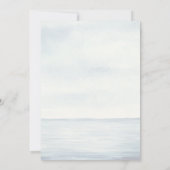 Virtual Nautical Ocean Baby shower Invitation Kaart (Achterkant)