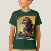 Virtual Oerwoud Call Monkey T-shirt (Voorkant)