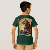 Virtual Oerwoud Call Monkey T-shirt (Achterkant volledig)