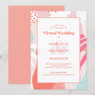 Virtual Online   Abstract koraal modern Geometrisc Kaart