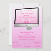 Virtual Online Lange Afstand Douche Baby Meisje Vo Kaart (Voorkant)