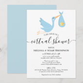 Virtual Online Long Distance Baby shower Sprinkle Kaart (Voorkant / Achterkant)