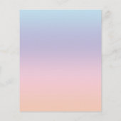 Virtual Pink Blue Llama Waterverf Gender onthullin Flyer (Achterkant)