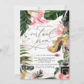 Virtual Prom Party | Glamoureus zomergroen Kaart (Voorkant)