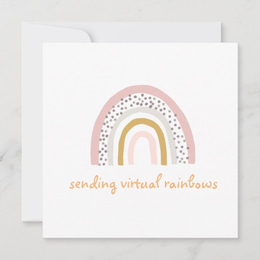 Virtual Rainbows Boho-Wenskaart verzenden (Voorkant)