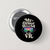 Virtual Reality-bril voor meeslepende spelwerelden Ronde Button 5,7 Cm (Voorkant /achterkant)