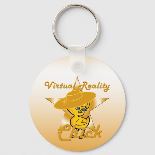 Virtual Reality Chick #10 Sleutelhanger (Voorkant)