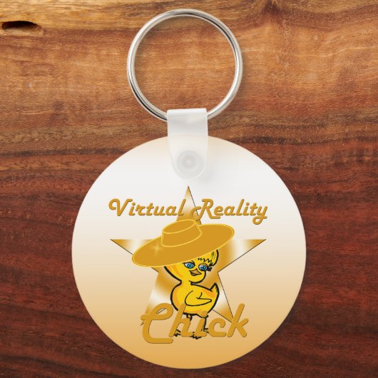 Virtual Reality Chick #10 Sleutelhanger (Voorkant)