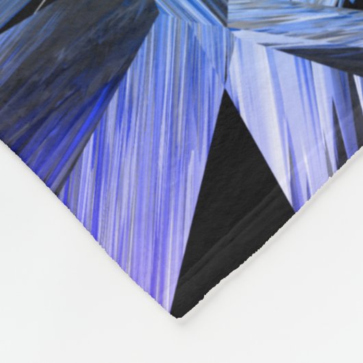 virtual reality, dark crystal gradient: fleece deken (Hoek)