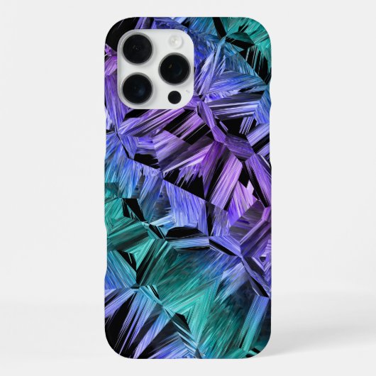virtual reality, dark crystal gradient: iPhone hoesje (Achterkant)