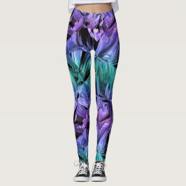 virtual reality, dark crystal gradient : leggings