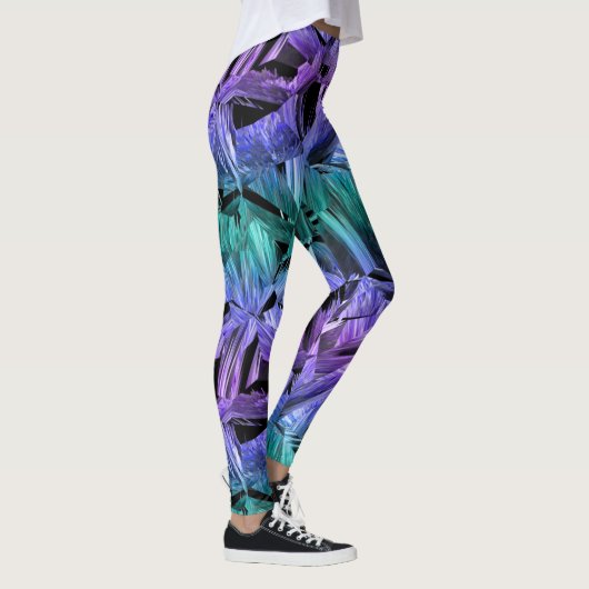 virtual reality, dark crystal gradient : leggings (Rechts)