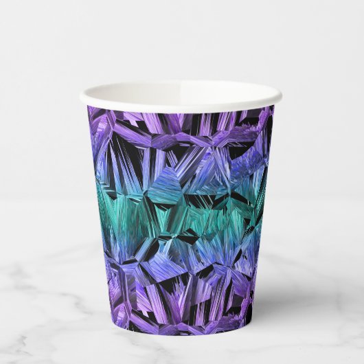 virtual reality, dark crystal gradient: papieren bekers (Links)