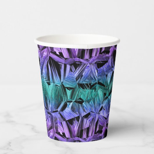 virtual reality, dark crystal gradient: papieren bekers (Rechts)