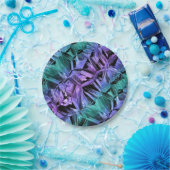 virtual reality, dark crystal gradient: papieren bordje (Feest)