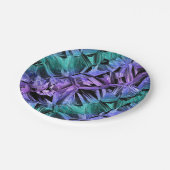 virtual reality, dark crystal gradient: papieren bordje (Gekanteld)