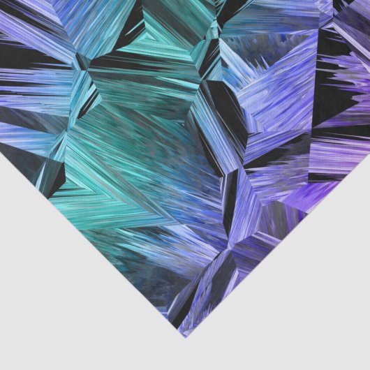 virtual reality, dark crystal gradient: tissuepapier (Detail)