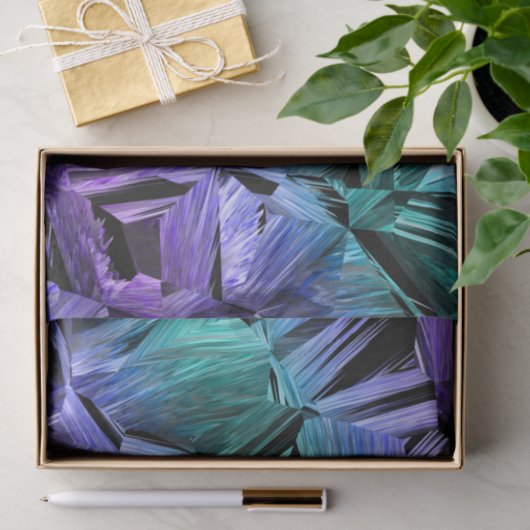 virtual reality, dark crystal gradient: tissuepapier (Geschenk)