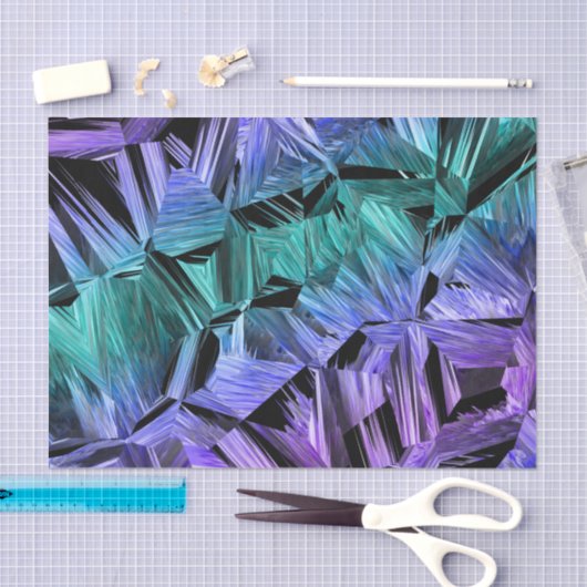 virtual reality, dark crystal gradient: tissuepapier (Craft)