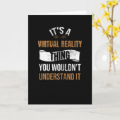 Virtual Reality Gaming | VR Gamer VR Gaming Cadeau Kaart (Gele Bloem)