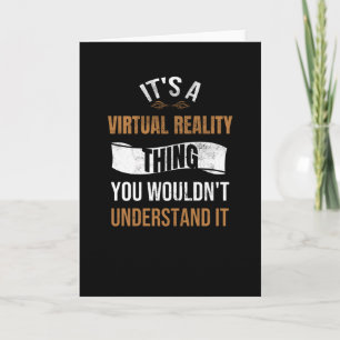 Virtual Reality Gaming   VR Gamer VR Gaming Cadeau Kaart