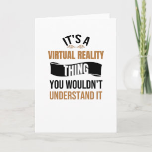 Virtual Reality Gaming   VR Gamer VR Gaming Cadeau Kaart