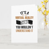 Virtual Reality Gaming | VR Gamer VR Gaming Gift Kaart (Gele Bloem)