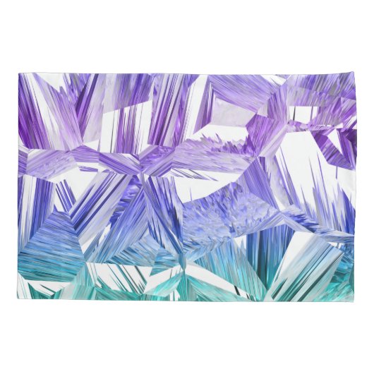 Virtual Reality Inverted, bleke kristalgradiënt: Kussensloop (Achterkant-Links)