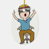 Virtual Reality Space Exploration Keramisch Ornament (Voorkant)