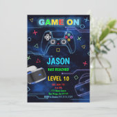 Virtual Reality Verjaardagsspellen Nodigt uit Kaart (Staand voorkant)