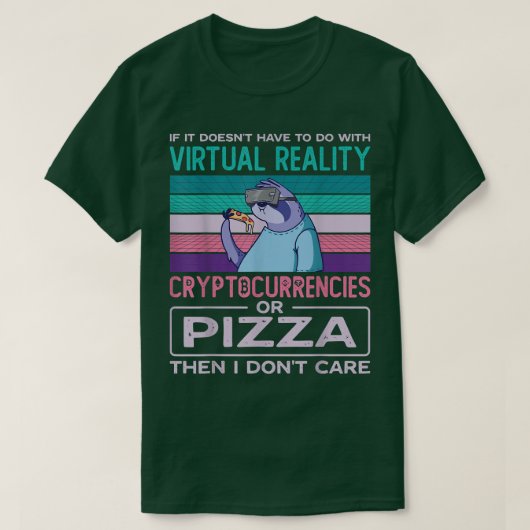 Virtual Reality Vr Augmented Reality Ar Pizza Addi T-shirt (Design voorkant)