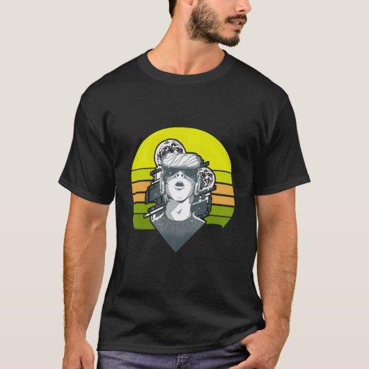 Virtual Reality VR-bril T-shirt (Voorkant)