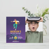 Virtual Reality VR Digital Gaming Gamer Foto Kaart (Staand voorkant)