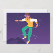 Virtual Reality VR Digital Gaming Gamer Foto Kaart (Achterkant)