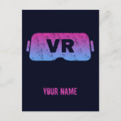 Virtual Reality VR Gamer Videoglazen Briefkaart (Voorkant)