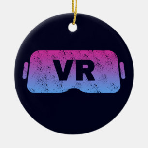 Virtual Reality VR Gamer Videoglazen Keramisch Ornament
