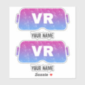 Virtual Reality VR Gamer Videoglazen Sticker (Vel)