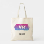 Virtual Reality VR  Gamer Videoglazen Tote Bag (Achterkant)