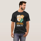 Virtual Reality VR Games Gaming Player Monkey ape T-shirt (Voorkant volledig)