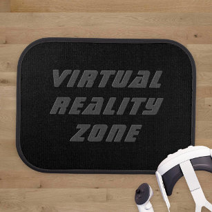 Virtual Reality Zone Black Gamer Vloermat Set