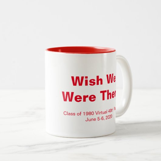 Virtual Reunion Herdenking Mok - 11 oz. (Voorkant rechts)