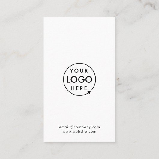 Virtual Reward App QR Code Business Logo Digital Klantenkaartje (Achterkant)