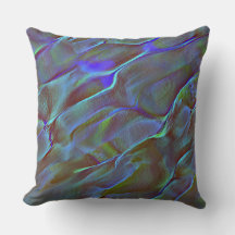 Virtual rock in satin tone of burnt blue and green