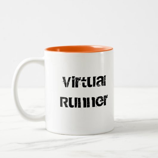 Virtual Runner-Mok Tweekleurige Koffiemok (Links)