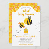 Virtual Schattige Sweet Kawaii Mama naar Bee Baby  Kaart (Voorkant / Achterkant)