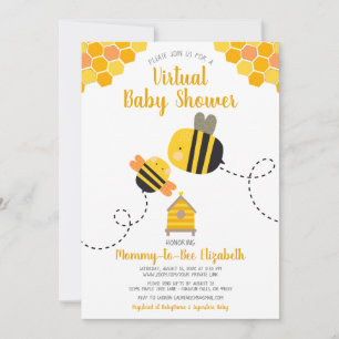 Virtual Schattige Sweet Kawaii Mama naar Bee Baby  Kaart