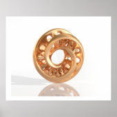 Virtual Sculpture Moebius Bright Gold C Poster (Voorkant)