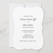 Virtual Send Off Party-uitnodigingskaart Kaart (Voorkant)