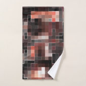 Virtual tegel stijl vierkant mozaïek in beige tot bad handdoek (Handdoek)