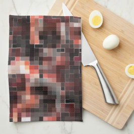 Virtual tegel stijl vierkant mozaïek in beige tot  theedoek